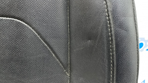 Driver's seat lower trim for Ford Fusion mk5 17-20 titanium, black leather, perforated, dents, needs cleaning