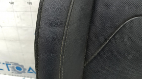 Driver's seat lower trim for Ford Fusion mk5 17-20 titanium, black leather, perforated, dents, needs cleaning