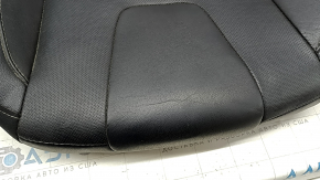 Driver's seat lower trim for Ford Fusion mk5 17-20 titanium, black leather, perforated, dents, needs cleaning