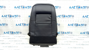 Upper driver's seat trim for Ford Fusion mk5 17-20 titanium, black leather, perforation, dents, worn, needs cleaning