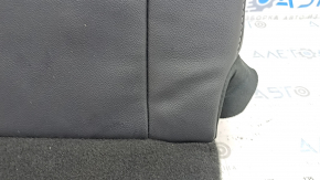 Upper driver's seat trim for Ford Fusion mk5 17-20 titanium, black leather, perforation, dents, worn, needs cleaning