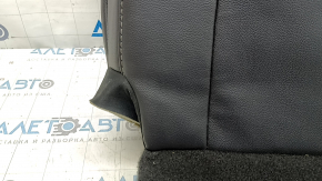 Upper driver's seat trim for Ford Fusion mk5 17-20 titanium, black leather, perforation, dents, worn, needs cleaning