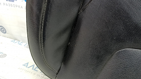 Lower passenger seat trim for Ford Fusion mk5 17-20 titanium, black leather, perforated, dents, needs cleaning