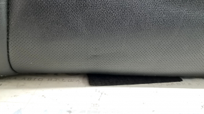 Upper passenger seat trim for Ford Fusion mk5 17-20 titanium, black leather, perforated, dents, needs cleaning