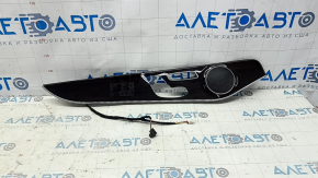 Door trim panel (card) for the front left Mercedes GLC 16-22, linden wood, with backlight, with speaker grille, scratches