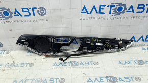 Door trim panel (card) for the front left Mercedes GLC 16-22, linden wood, with backlight, with speaker grille, scratches
