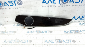 Door trim panel (card) for the rear right Mercedes GLC 16-22, linden wood, with backlighting, with speaker grille, scratches