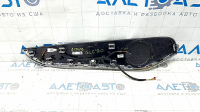 Door trim panel (card) for the rear right Mercedes GLC 16-22, linden wood, with backlighting, with speaker grille, scratches