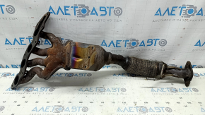 Exhaust manifold with catalytic converter for Ford Fusion mk5 13-20 hybrid, plug-in