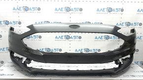 Front bumper, bare, Ford Fusion mk5 17-18, without parking sensors, graphite, scratches, dents