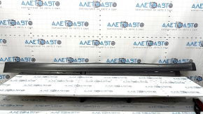Left threshold Ford Fusion mk5 13-20 graphite, without seal, broken fasteners, crack, crack in fastener, dented