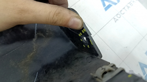 Left threshold Ford Fusion mk5 13-20 graphite, without seal, broken fasteners, crack, crack in fastener, dented