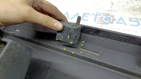 Left threshold Ford Fusion mk5 13-20 graphite, without seal, broken fasteners, crack, crack in fastener, dented