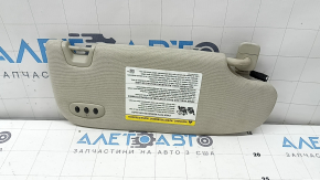 Left visor Ford Fusion mk5 17-20 light gray, with control, without hook, with backlight, for cleaning