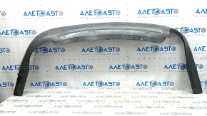 Ford Fusion mk5 13-18 rear bumper lip for 1 pipe, graphite, dented, scratches, crack in mount, broken mount