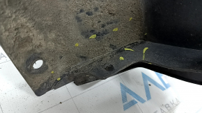 Ford Fusion mk5 13-18 rear bumper lip for 1 pipe, graphite, dented, scratches, crack in mount, broken mount