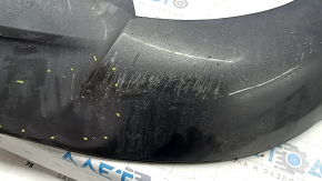 Ford Fusion mk5 13-18 rear bumper lip for 1 pipe, graphite, dented, scratches, crack in mount, broken mount