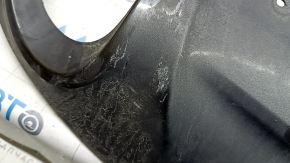 Ford Fusion mk5 13-18 rear bumper lip for 1 pipe, graphite, dented, scratches, crack in mount, broken mount