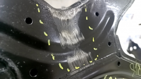 The front subframe of the Audi A4 B9 17-25 is dented.