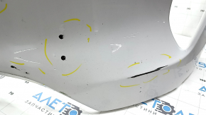 Front bumper, bare, Ford Escape MK4 20-22, without parking sensors, white YZ, deep scratches