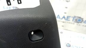 Rear center console trim for Ford Fusion mk5 17-20, black, under air vents, with backlight, under socket and cigarette lighter, scratches, cracks in fasteners