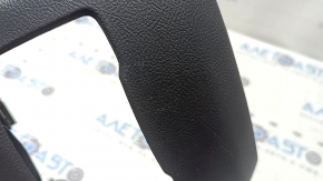 Rear center console trim for Ford Fusion mk5 17-20, black, under air vents, with backlight, under socket and cigarette lighter, scratches, cracks in fasteners