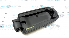 Ford Escape MK4 2020-24 center console armrest, black leather, gray stitching