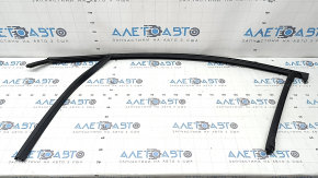 Upper front right door molding for Ford Fusion mk5 17-20 chrome with glass seal