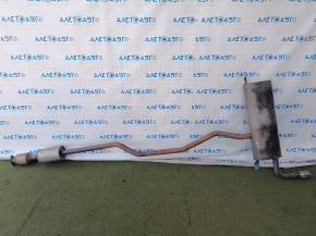 Exhaust pipe for 1 Ford Fusion mk5 13-19 2.0 hybrid, plug-in with catalytic converter, crushed