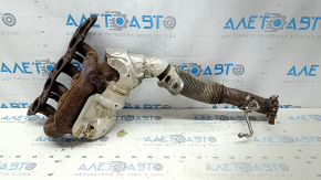 Exhaust manifold with catalytic converter for Ford Escape MK4 2020-22 hybrid, rusty