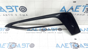 Left fog light frame for BMW 5 G30 17-20, gloss black, scratches, dents