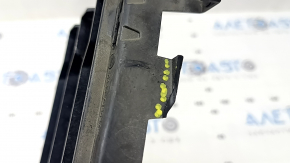 Right lower grille of the front bumper BMW 5 G30 17-20, gloss black, broken, broken mount, missing fragment, scratches