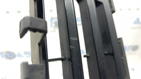 Right lower grille of the front bumper BMW 5 G30 17-20, gloss black, broken, broken mount, missing fragment, scratches