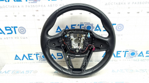 BMW 5 G30 17-23 black leather steering wheel, Sport, paddle shifters, no heating, scratches, peeling