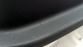 Rear left door panel for BMW 5 G30 17-23 Canberra beige leather, dark wood insert, beige leather armrest, with handle, scratches, needs cleaning