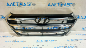 Radiator grille assembly for Hyundai Tucson 2016-2018, black with chrome