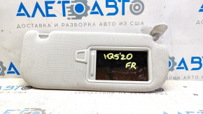 Right sun visor for Hyundai Ioniq 5 22-24 without panoramic windows, gray, without hook, for cleaning
