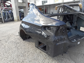 Quarter wing rear left BMW 5 G30 17-23 on the body, black