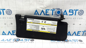 Left visor for Jeep Compass 19-25, black, with backlight, without hook