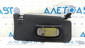 Right visor for Jeep Compass 19-25, black, with backlight, without hook