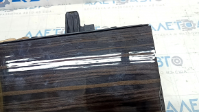 BMW 5 G30 17-22 wood grain center console pocket with cup holders, scratches