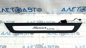 Outer front right door sill trim for BMW 5 Series G30 17-20 Sport Line, illuminated, corrosion, scratches