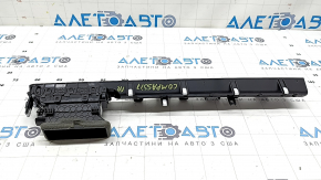 Right dashboard air duct deflector assembly for Jeep Compass 22-25, black with chrome molding