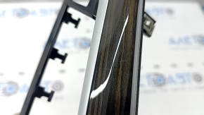 Left front panel trim for BMW 5 G30 17-20 Fineline Ridge wood trim, backlit, scratched