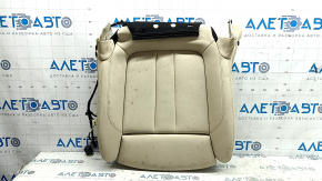 Lower passenger seat trim for BMW 5 G30 17-23 Canberra beige leather, sport, heated, dents, needs cleaning