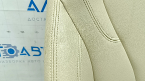 Upper driver's seat trim for BMW 5 G30 17-23, Canberra beige leather, dents, needs cleaning