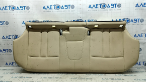 BMW 5 G30 17-23 Canberra beige leather rear seat cushion, dents, needs cleaning