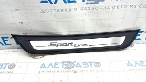 BMW 5 Series G30 17-20 Sport Line outer door sill trim, rear left, with backlight, scratches