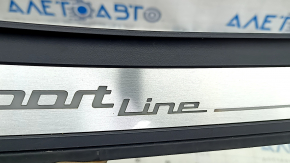 BMW 5 Series G30 17-20 Sport Line outer door sill trim, rear left, with backlight, scratches