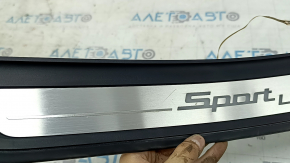 BMW 5 G30 17-20 Sport Line outer door sill trim, rear right, with backlight, scratches